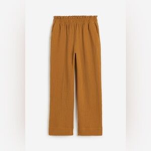 H&M Cotton Wide Leg Gauze Pant- NWT- Medium